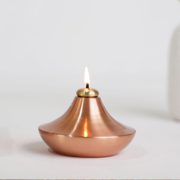 Sanchi Oil Lamp Copper