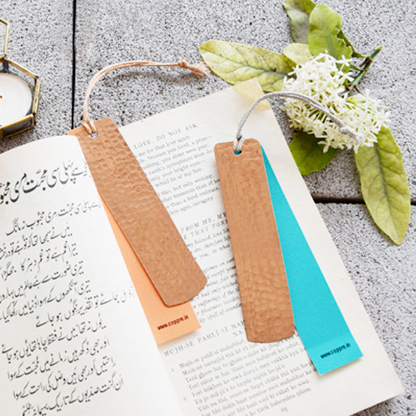 Beaten Copper Bookmarks (Set of 2)