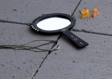 Bejewel Hand Mirror - Oval